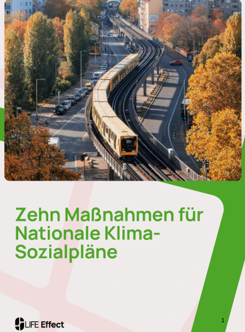 Zehn Maßnahmen für Nationale Klima-Sozialpläne