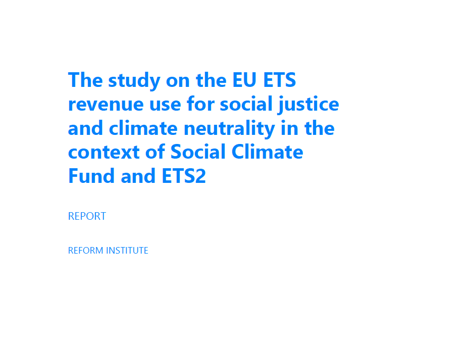 Study on EU ETS revenue use for social justice and climate neutrality
