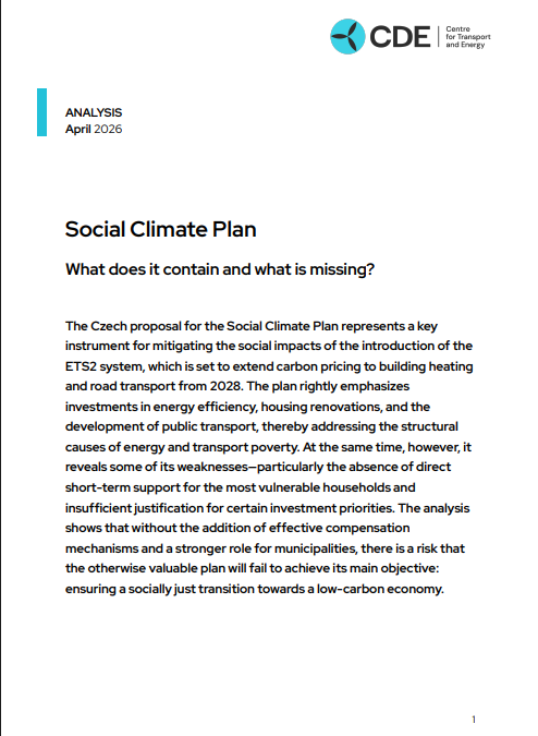 Czechia’s Social Climate Plan: What does it contain and what is missing?